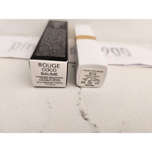 NIB Chanel ROUGE COCO BAUME Hydrating Beautifying Tinted Lip Balm #912 Dreamy Wh - Picture 2 of 7
